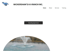 Tablet Screenshot of k-9ranch.com